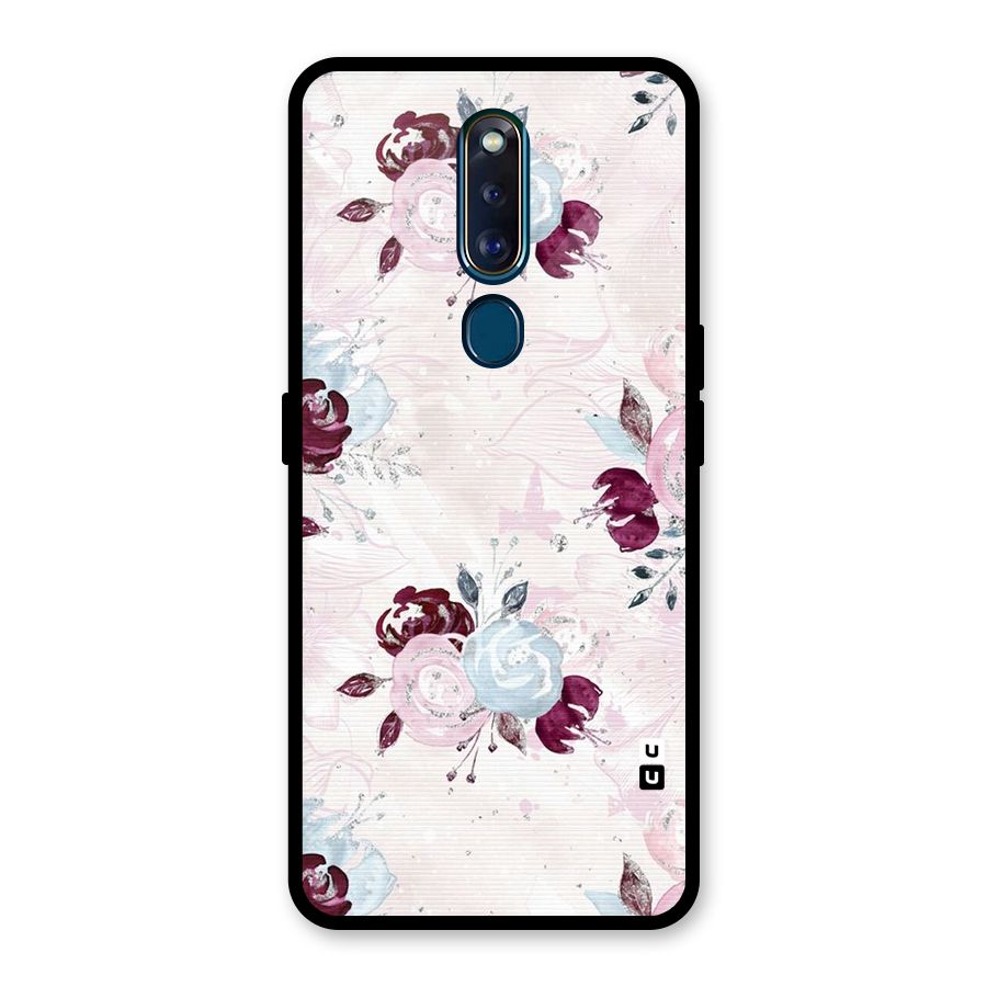 Artsy Florasy Glass Back Case for Oppo F11 Pro