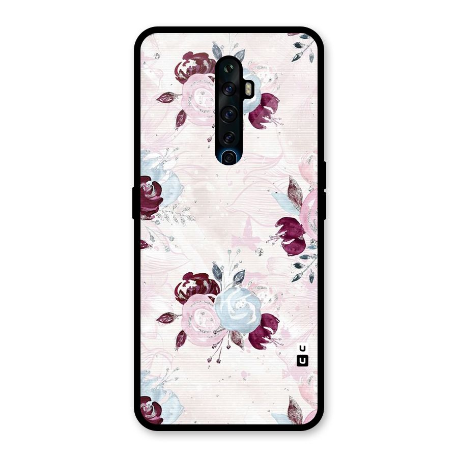Artsy Florasy Glass Back Case for Oppo Reno2 Z