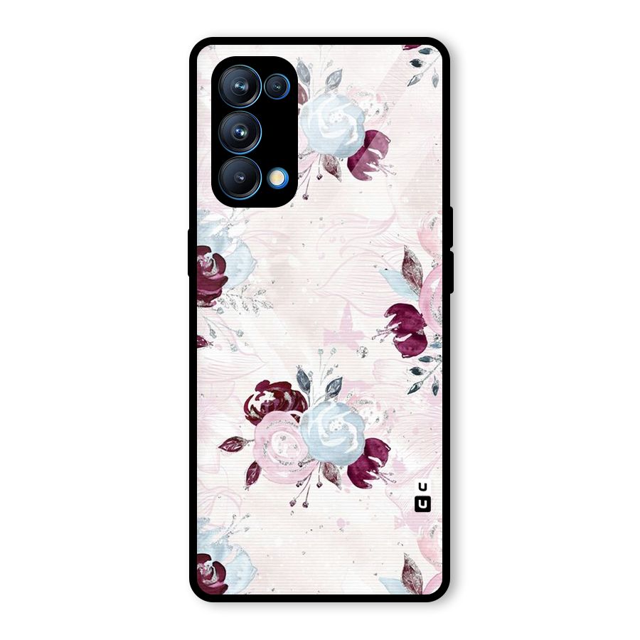 Artsy Florasy Glass Back Case for Oppo Reno5 Pro 5G