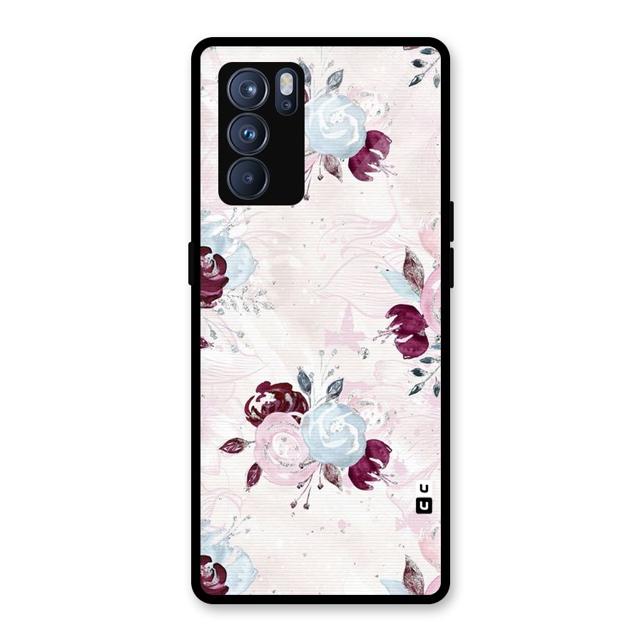 Artsy Florasy Glass Back Case for Oppo Reno6 Pro 5G