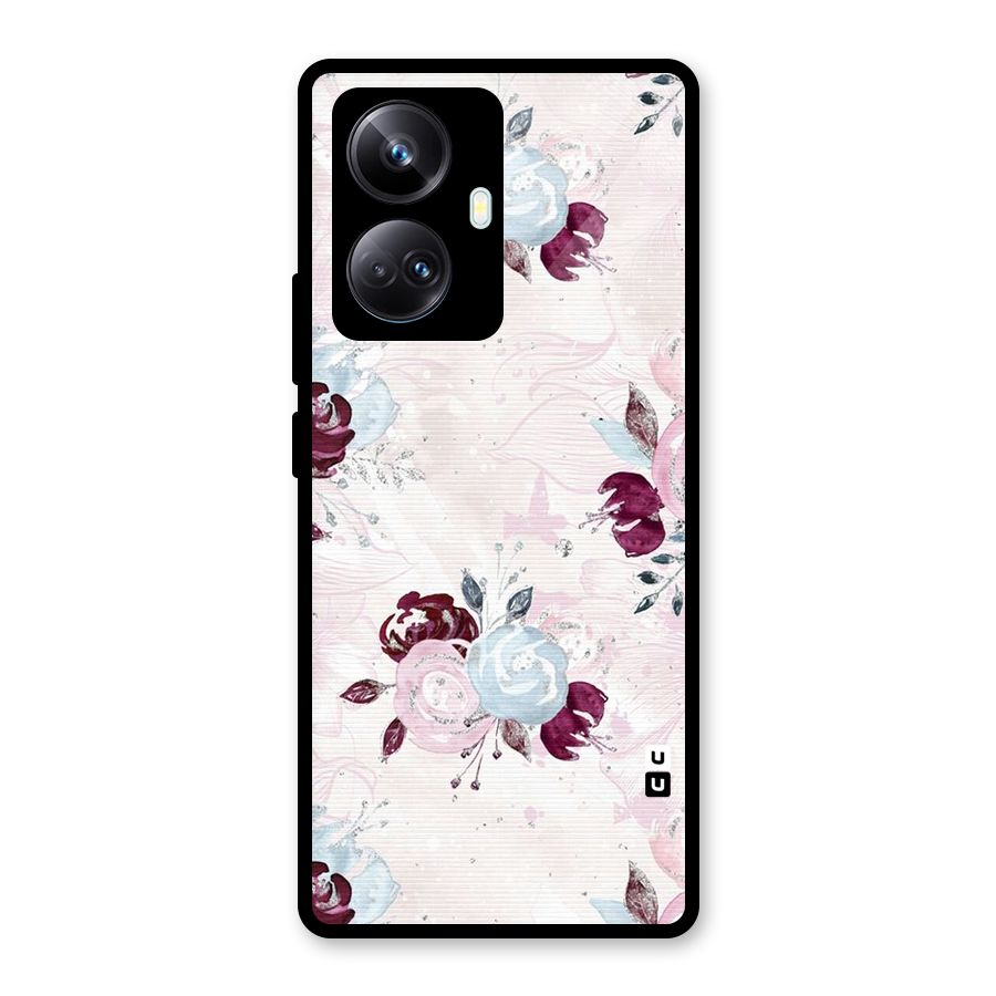 Artsy Florasy Glass Back Case for Realme 10 Pro Plus