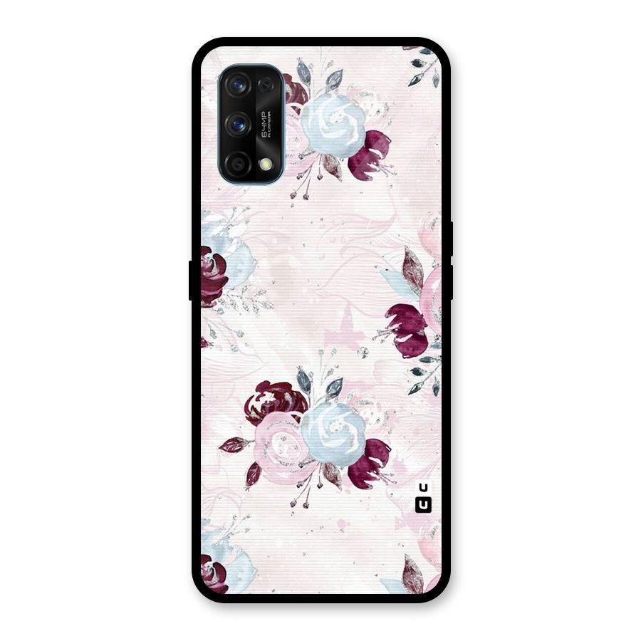 Artsy Florasy Glass Back Case for Realme 7 Pro