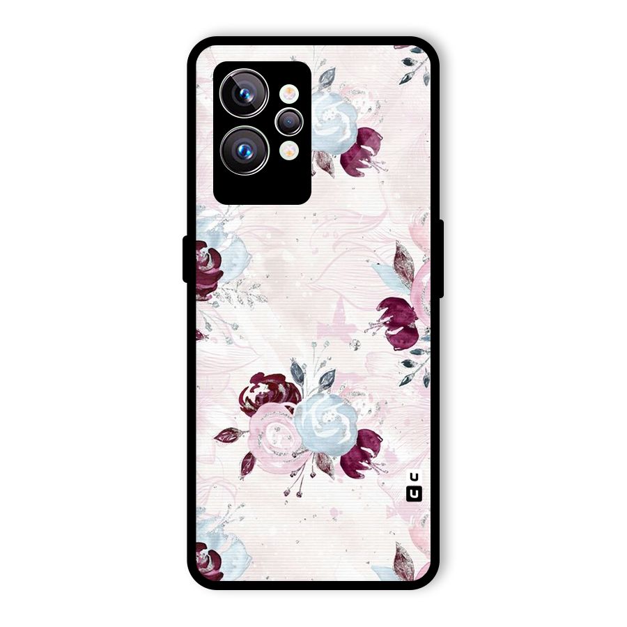 Artsy Florasy Glass Back Case for Realme GT2 Pro