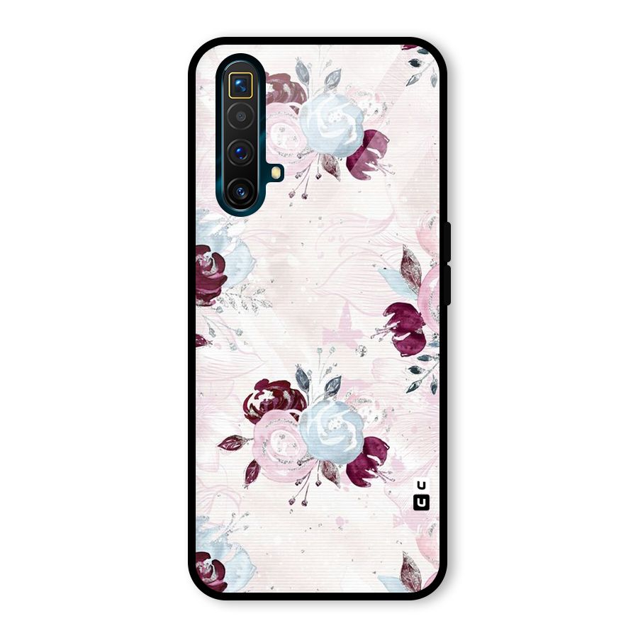 Artsy Florasy Glass Back Case for Realme X3 SuperZoom