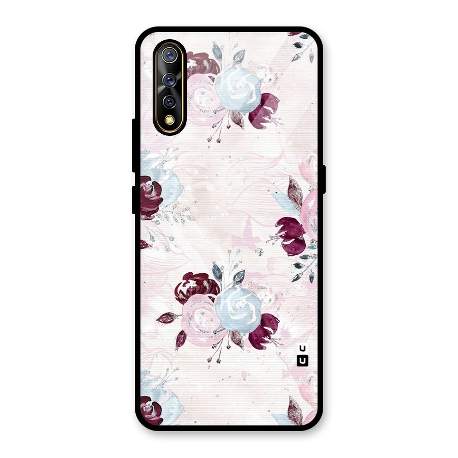 Artsy Florasy Glass Back Case for Vivo S1