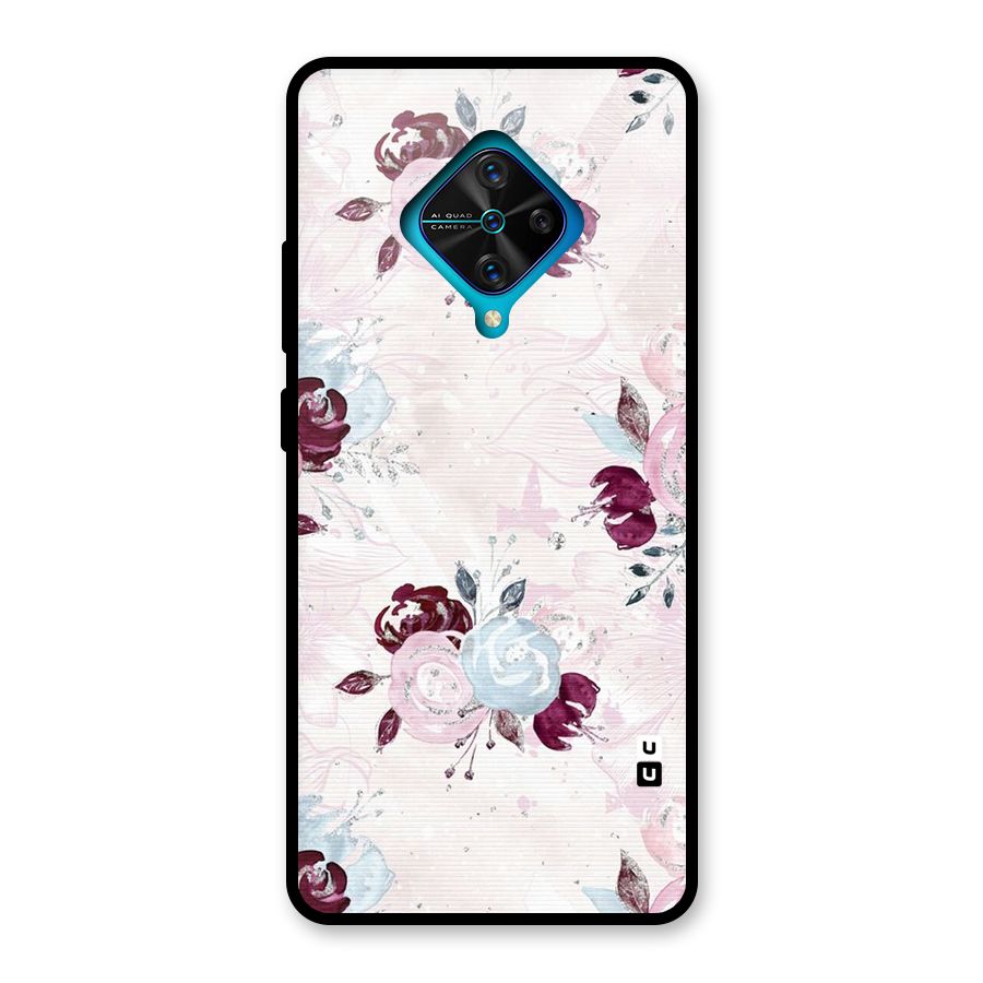 Artsy Florasy Glass Back Case for Vivo S1 Pro