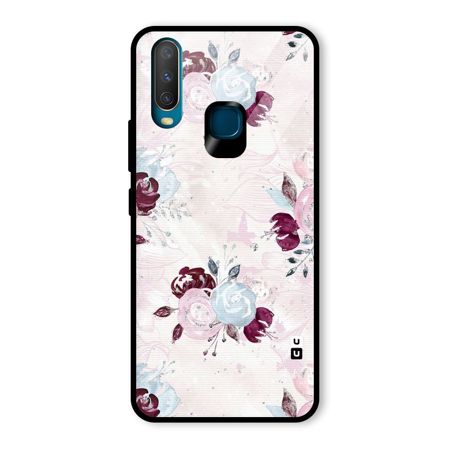 Artsy Florasy Glass Back Case for Vivo U10