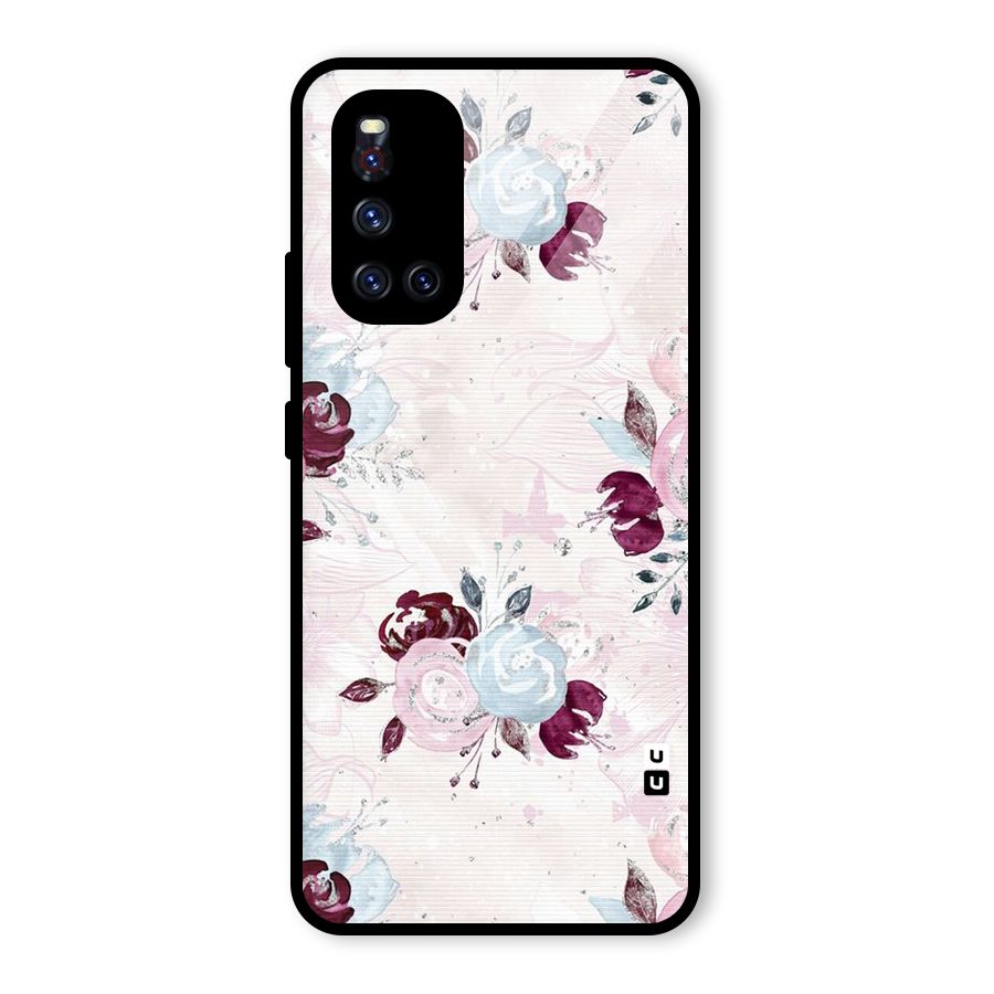 Artsy Florasy Glass Back Case for Vivo V19