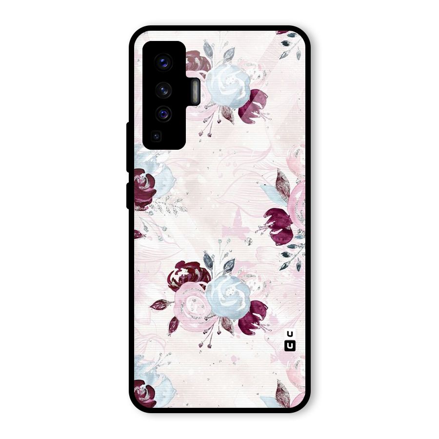 Artsy Florasy Glass Back Case for Vivo X50