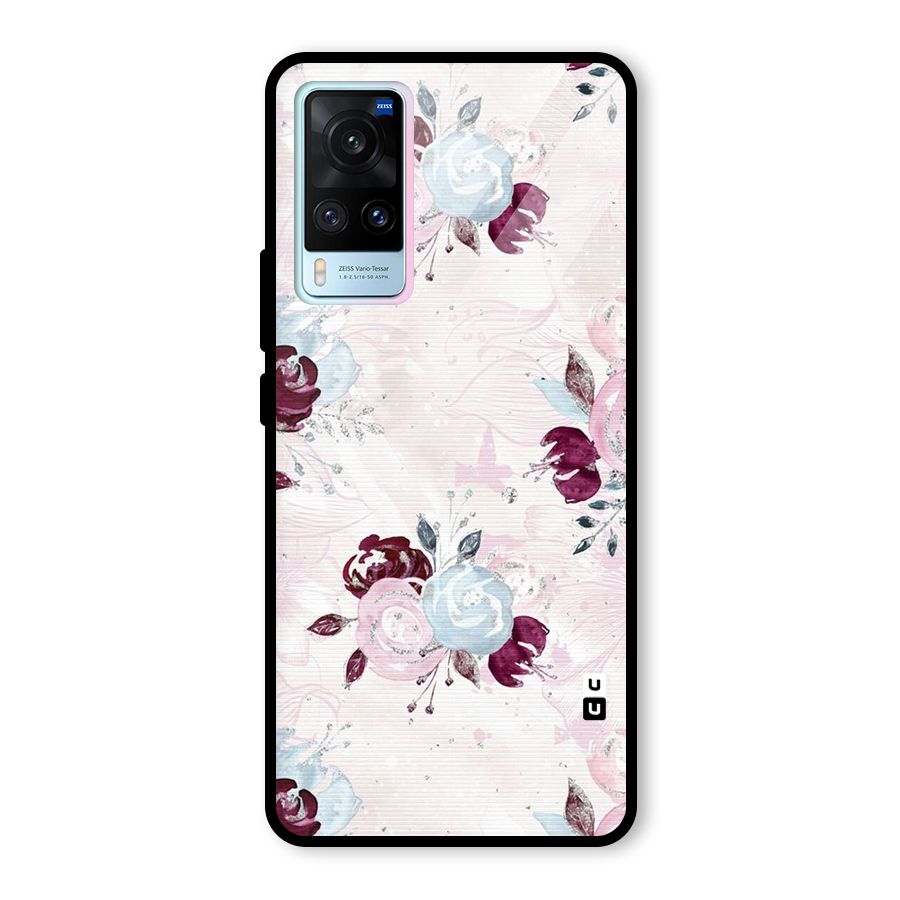 Artsy Florasy Glass Back Case for Vivo X60