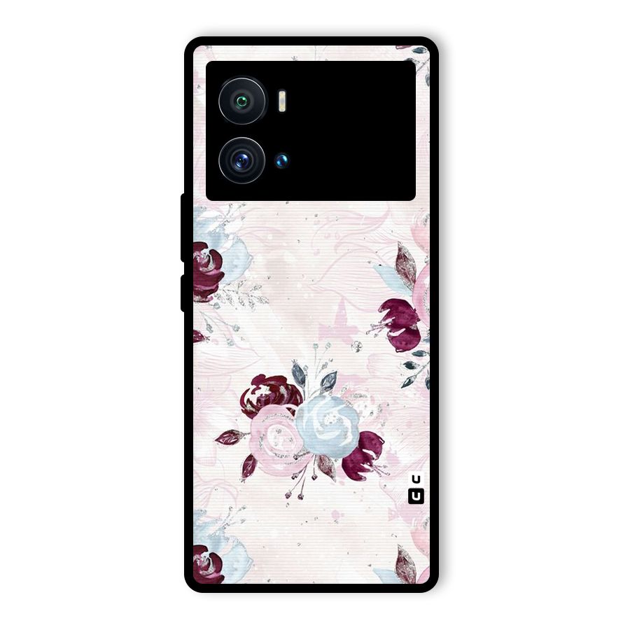 Artsy Florasy Glass Back Case for Vivo iQOO 9 Pro