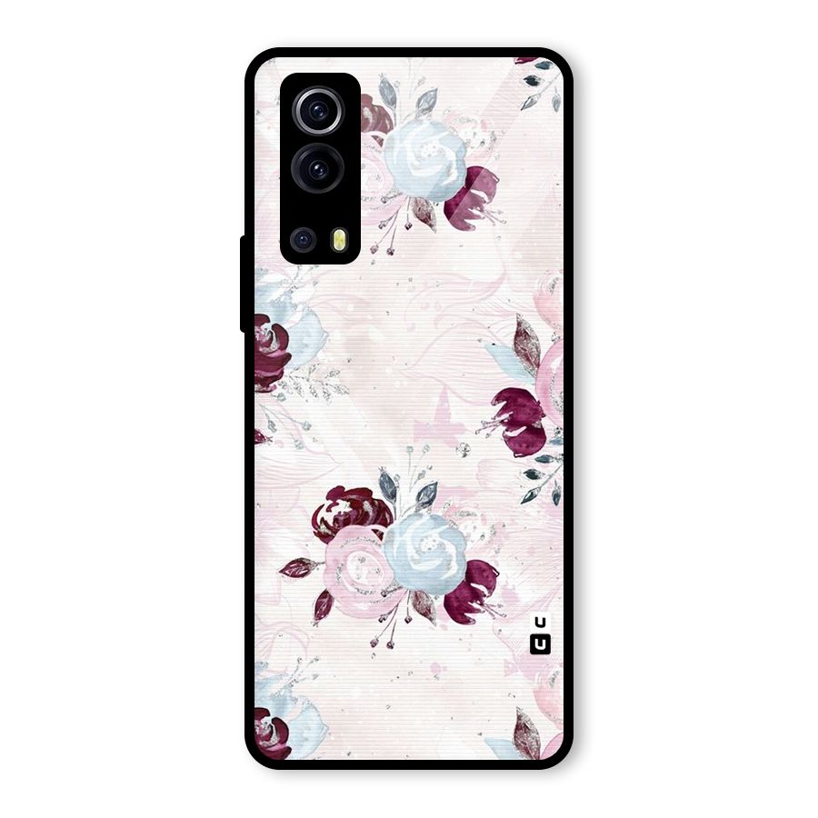 Artsy Florasy Glass Back Case for Vivo iQOO Z3