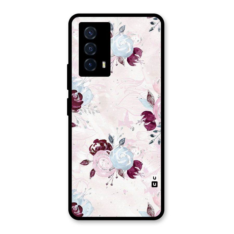 Artsy Florasy Glass Back Case for Vivo iQOO Z5