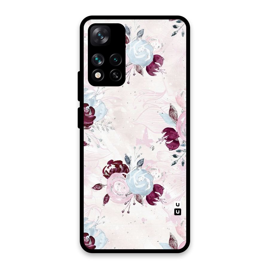Artsy Florasy Glass Back Case for Xiaomi 11i HyperCharge 5G