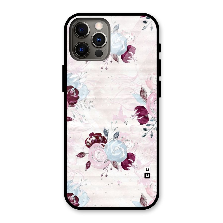 Artsy Florasy Glass Back Case for iPhone 12 Pro