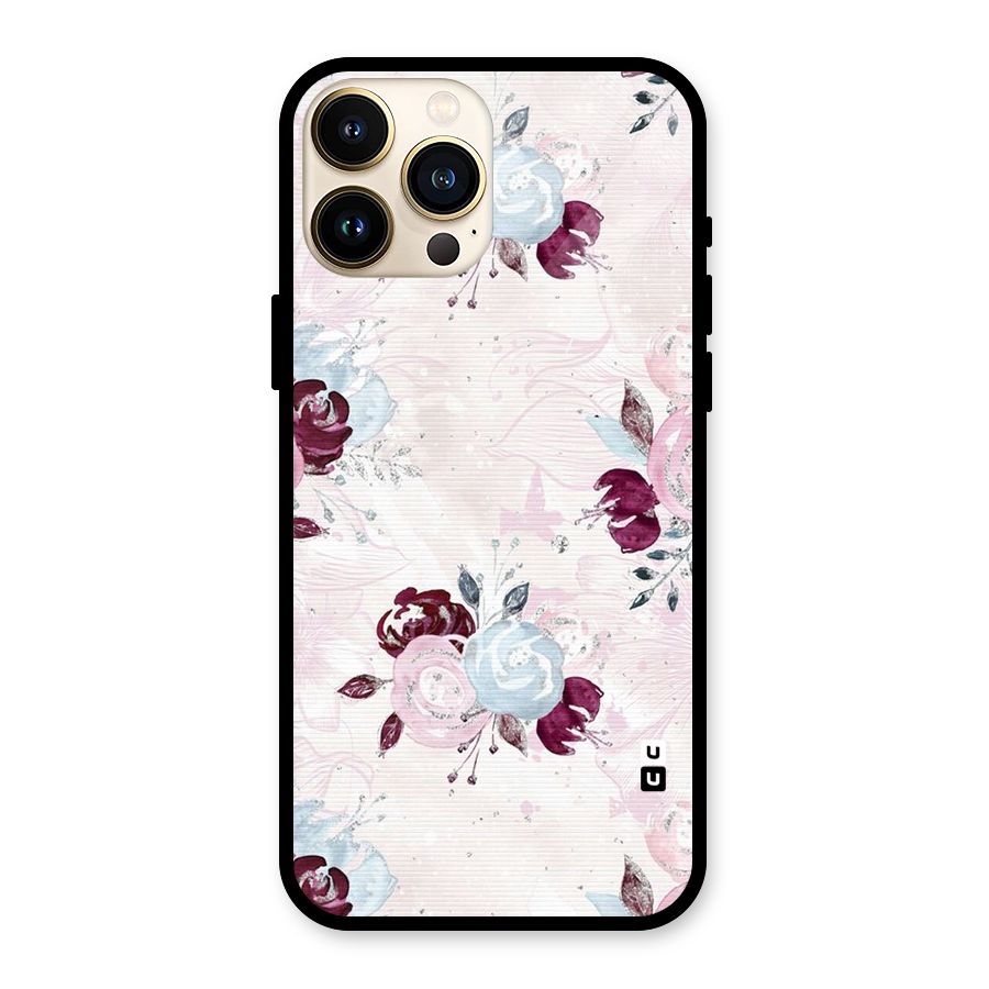 Artsy Florasy Glass Back Case for iPhone 13 Pro Max