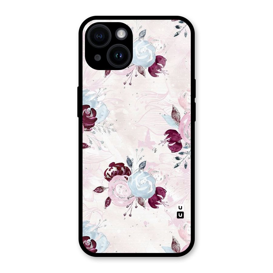 Artsy Florasy Glass Back Case for iPhone 14