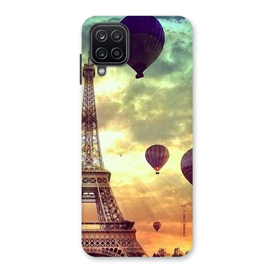 Artsy Hot Balloon And Tower Back Case for Galaxy A12