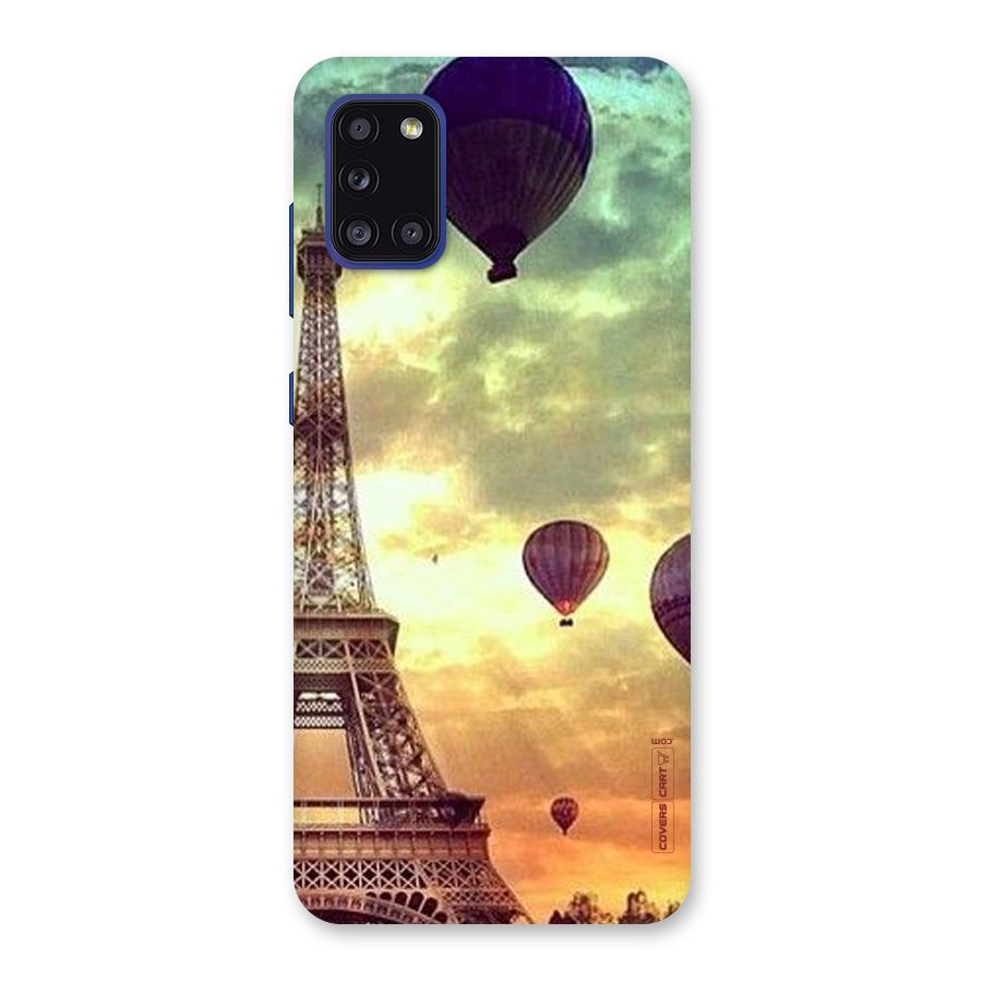 Artsy Hot Balloon And Tower Back Case for Galaxy A31