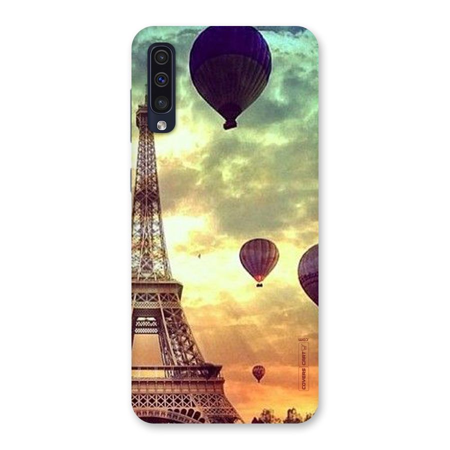 Artsy Hot Balloon And Tower Back Case for Galaxy A50