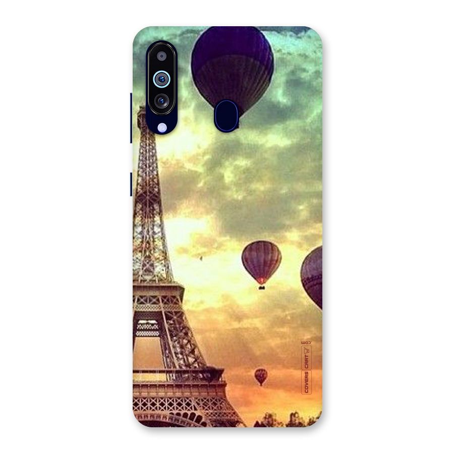 Artsy Hot Balloon And Tower Back Case for Galaxy A60