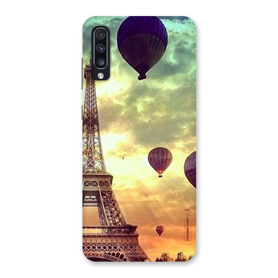 Artsy Hot Balloon And Tower Back Case for Galaxy A70