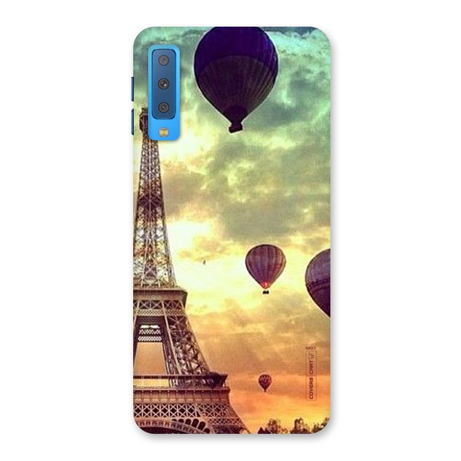 Artsy Hot Balloon And Tower Back Case for Galaxy A7 (2018)