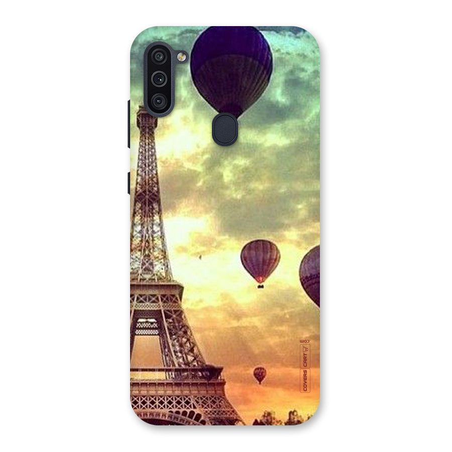 Artsy Hot Balloon And Tower Back Case for Galaxy M11