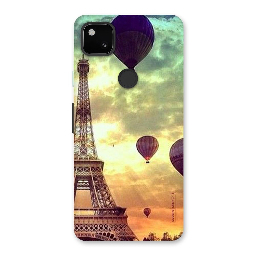 Artsy Hot Balloon And Tower Back Case for Google Pixel 4a