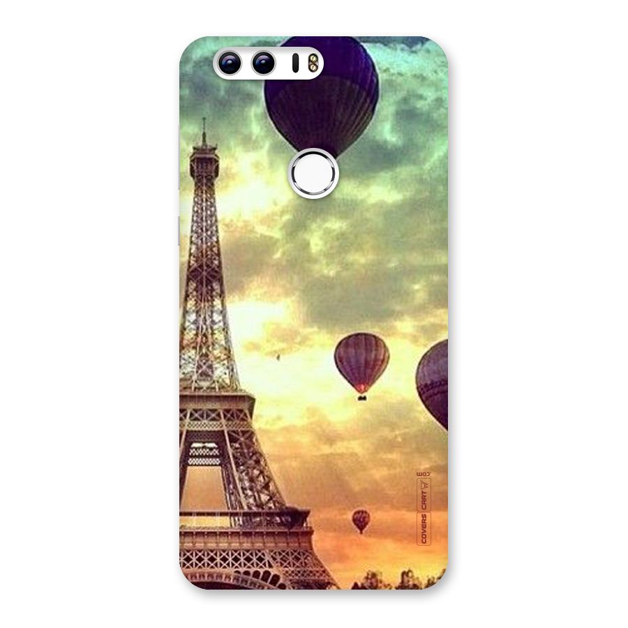 Artsy Hot Balloon And Tower Back Case for Honor 8