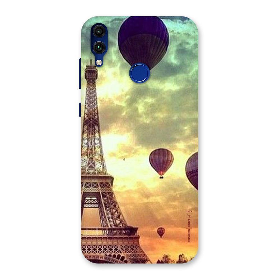 Artsy Hot Balloon And Tower Back Case for Honor 8C