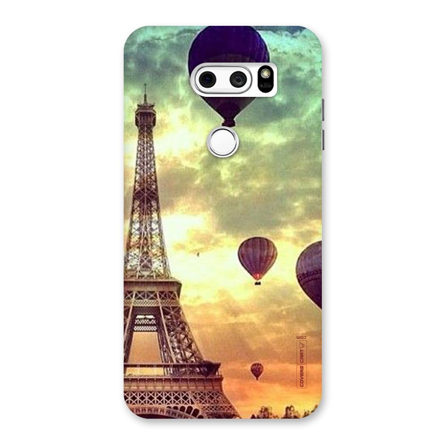 Artsy Hot Balloon And Tower Back Case for LG V30