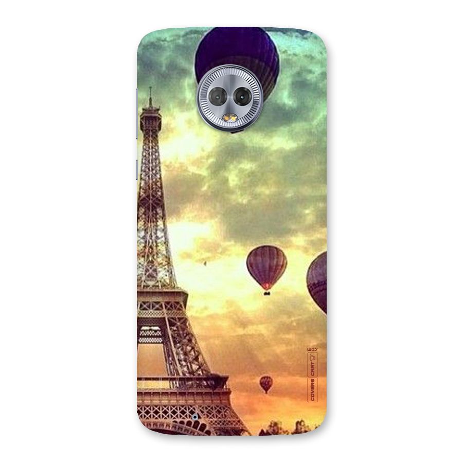 Artsy Hot Balloon And Tower Back Case for Moto G6