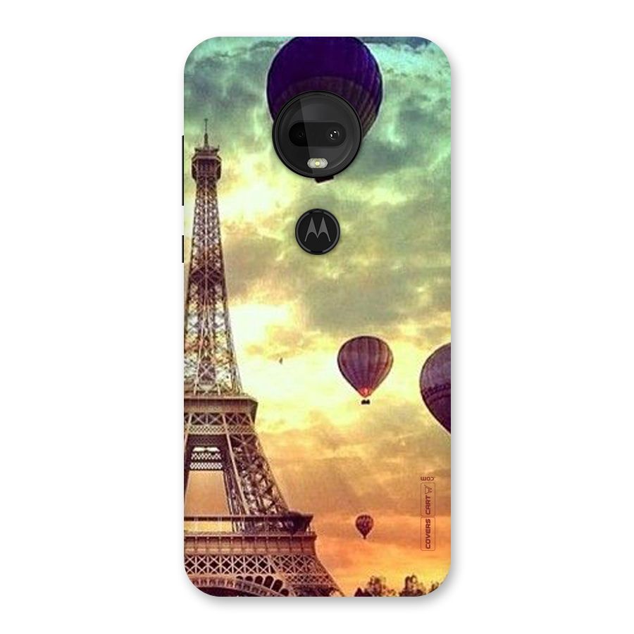 Artsy Hot Balloon And Tower Back Case for Moto G7