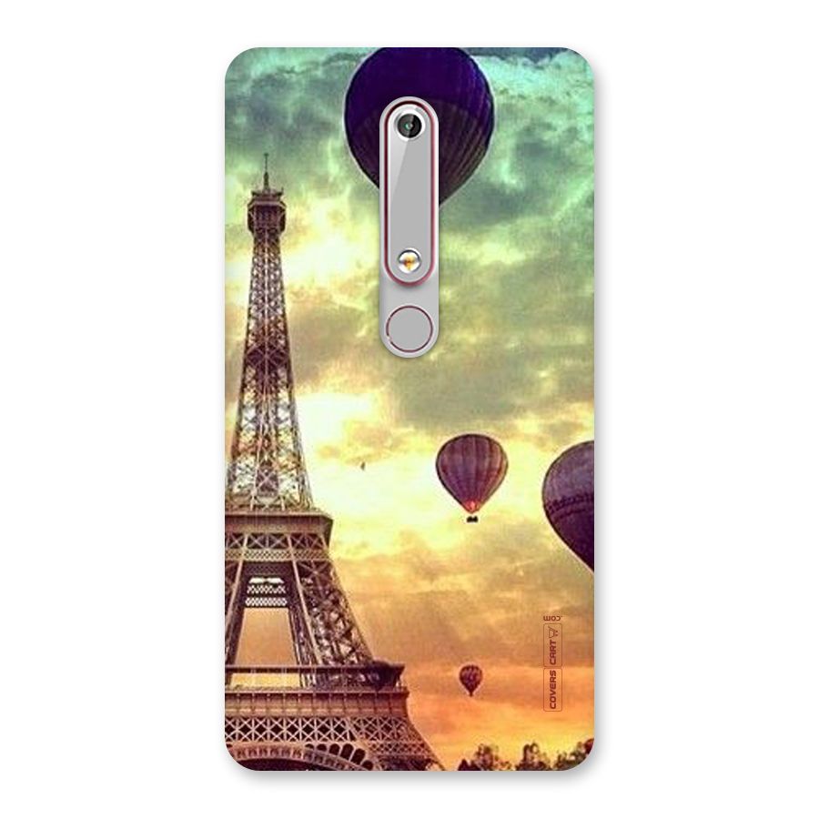 Artsy Hot Balloon And Tower Back Case for Nokia 6.1
