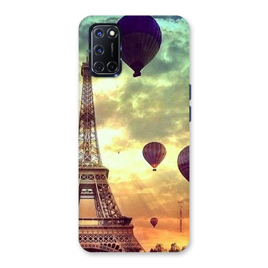 Artsy Hot Balloon And Tower Back Case for Oppo A52