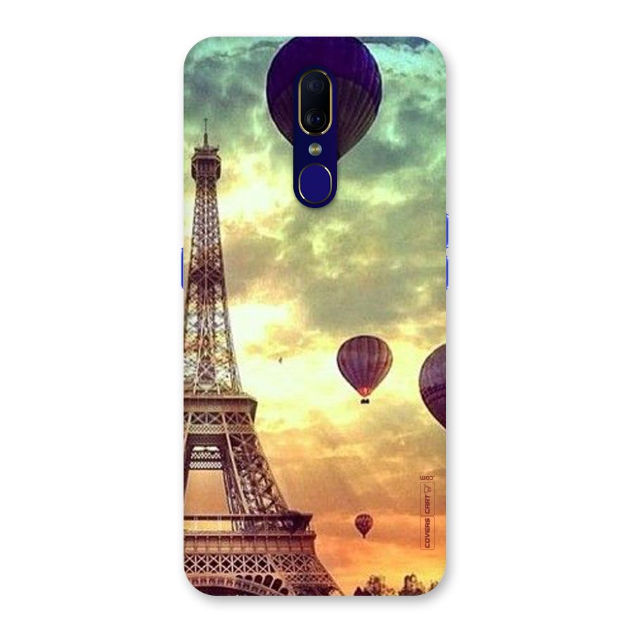 Artsy Hot Balloon And Tower Back Case for Oppo A9