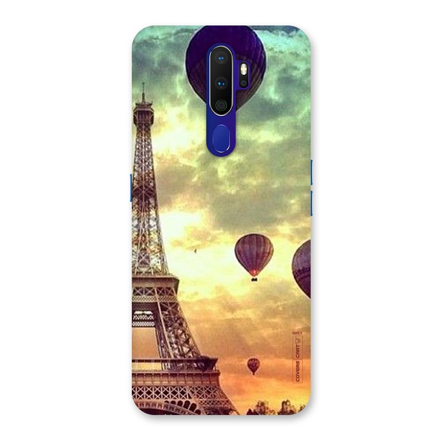 Artsy Hot Balloon And Tower Back Case for Oppo A9 (2020)