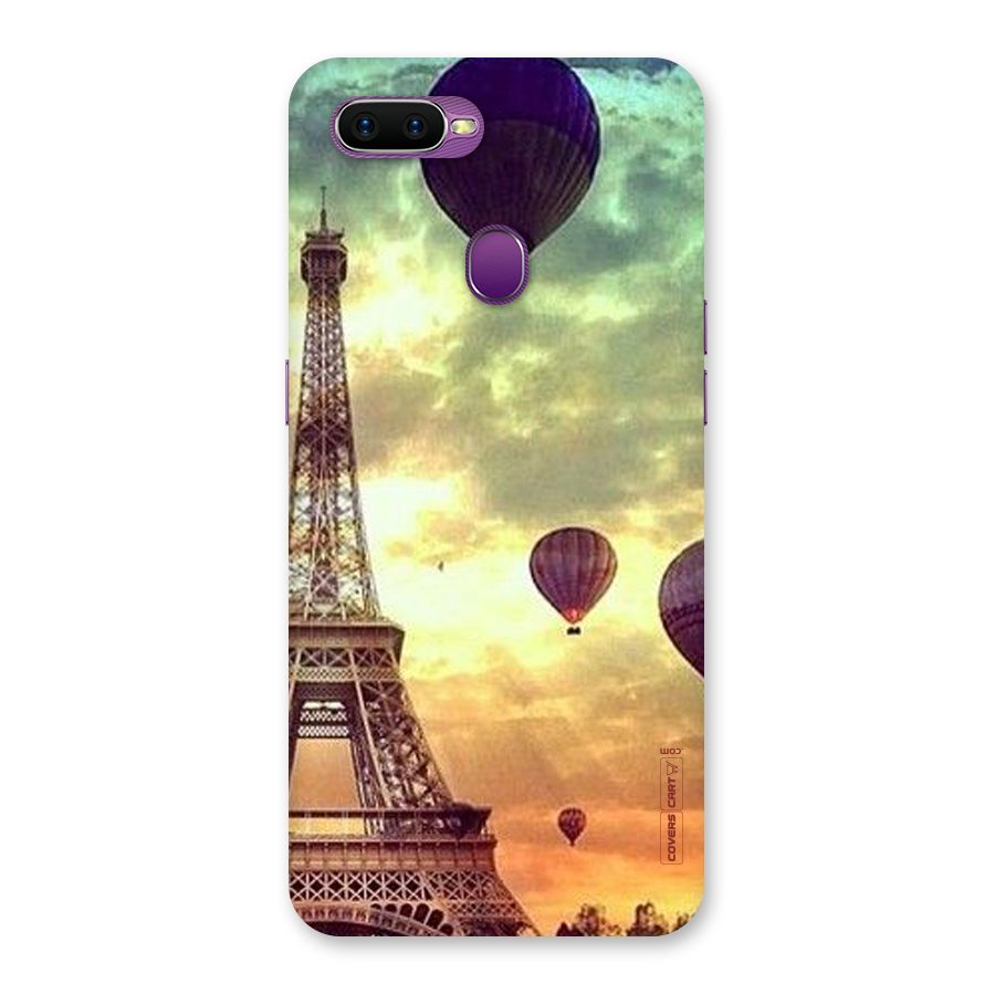 Artsy Hot Balloon And Tower Back Case for Oppo F9
