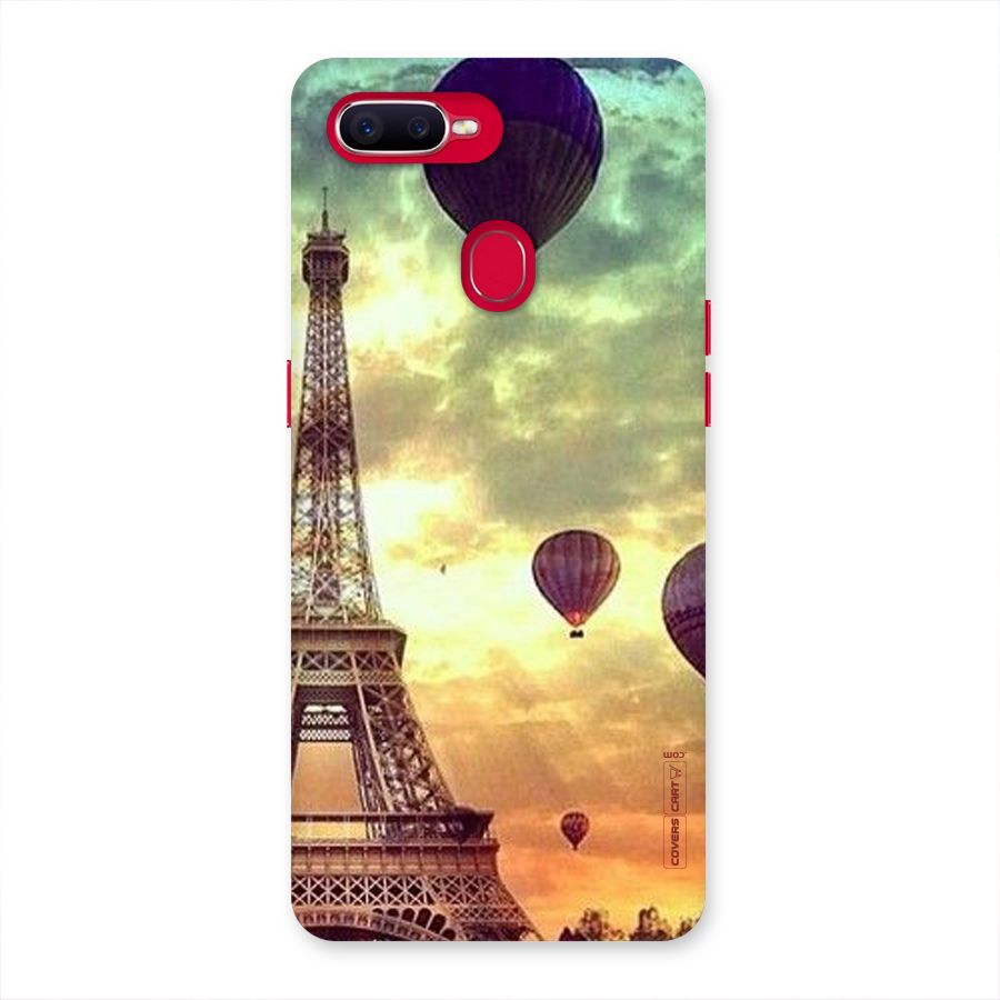 Artsy Hot Balloon And Tower Back Case for Oppo F9 Pro