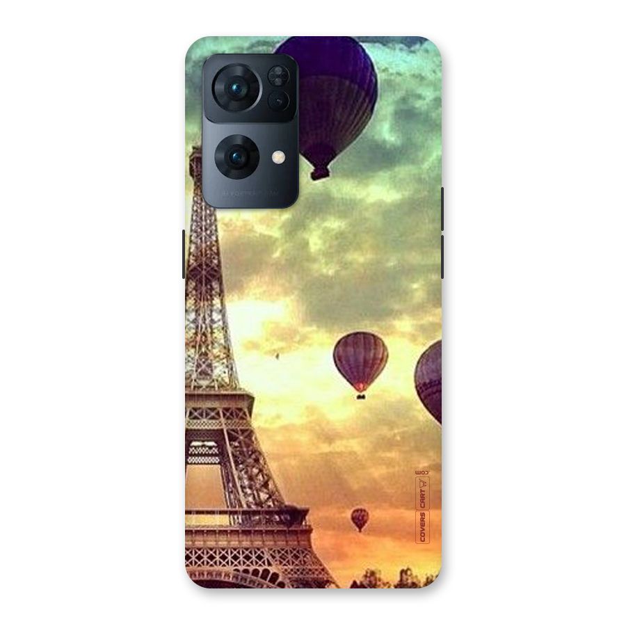Artsy Hot Balloon And Tower Back Case for Oppo Reno7 Pro 5G