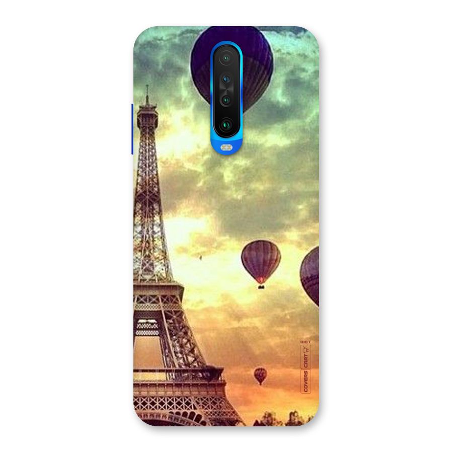 Artsy Hot Balloon And Tower Back Case for Poco X2