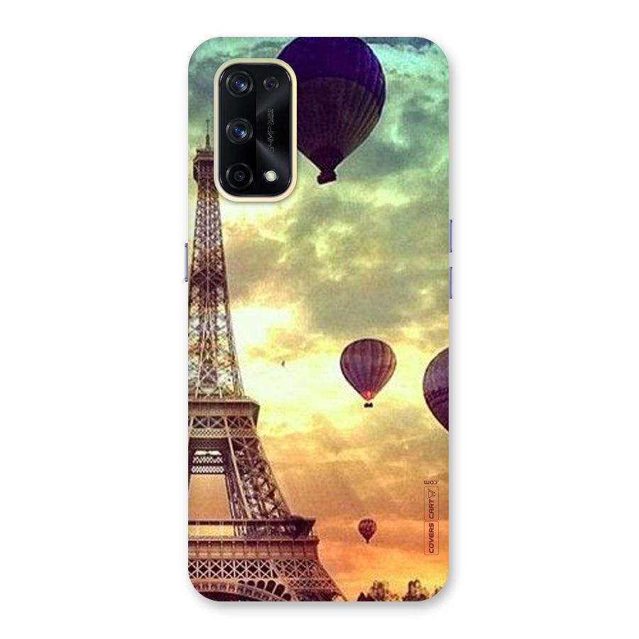 Artsy Hot Balloon And Tower Glass Back Case for Realme X7 Pro