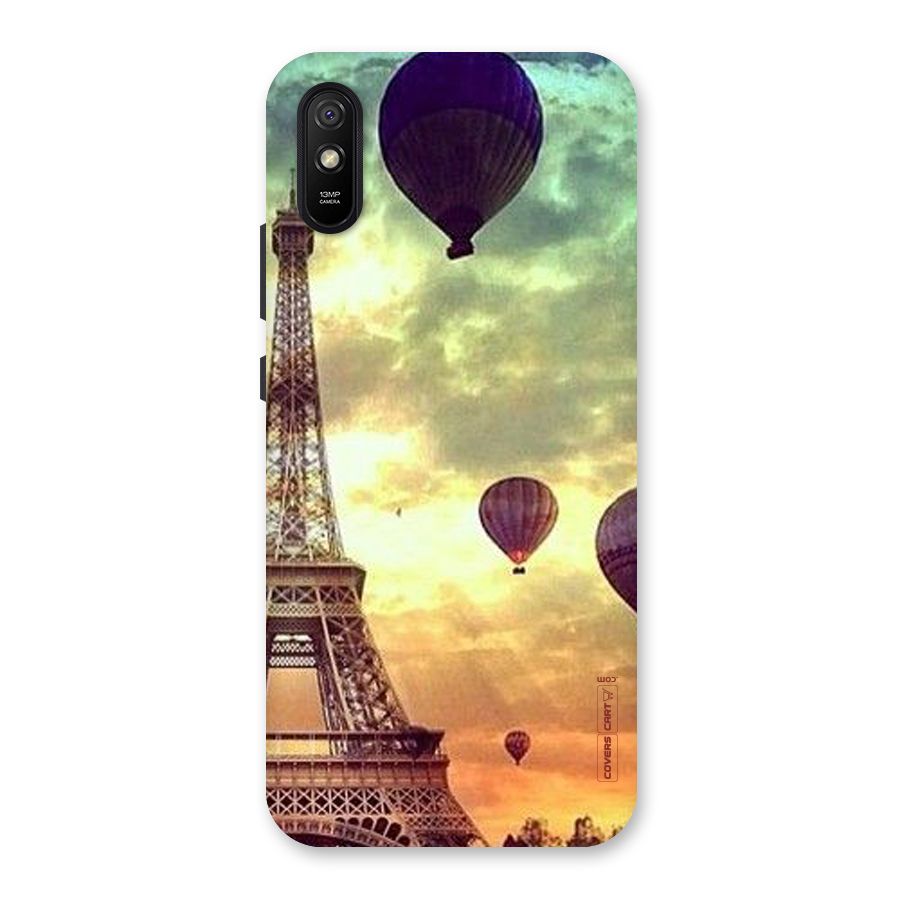 Artsy Hot Balloon And Tower Back Case for Redmi 9A