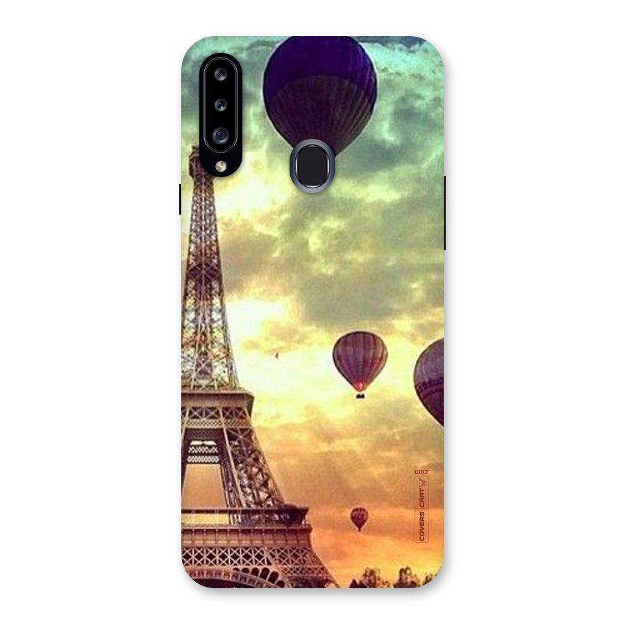 Artsy Hot Balloon And Tower Back Case for Samsung Galaxy A20s