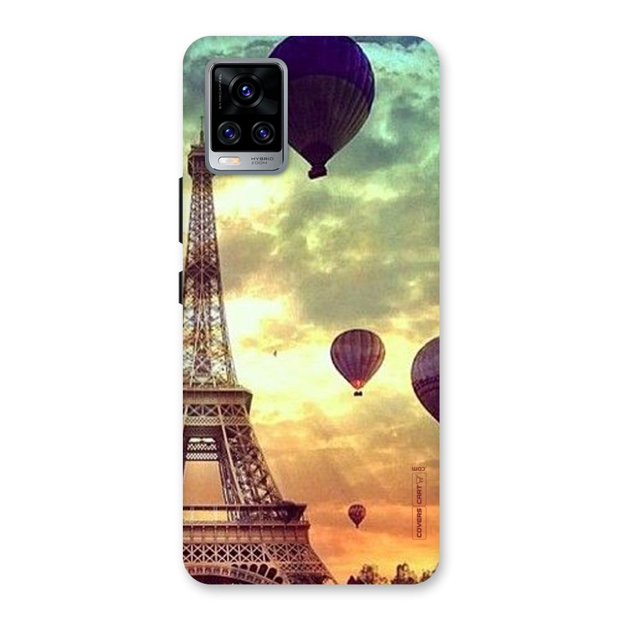 Artsy Hot Balloon And Tower Back Case for Vivo V20 Pro