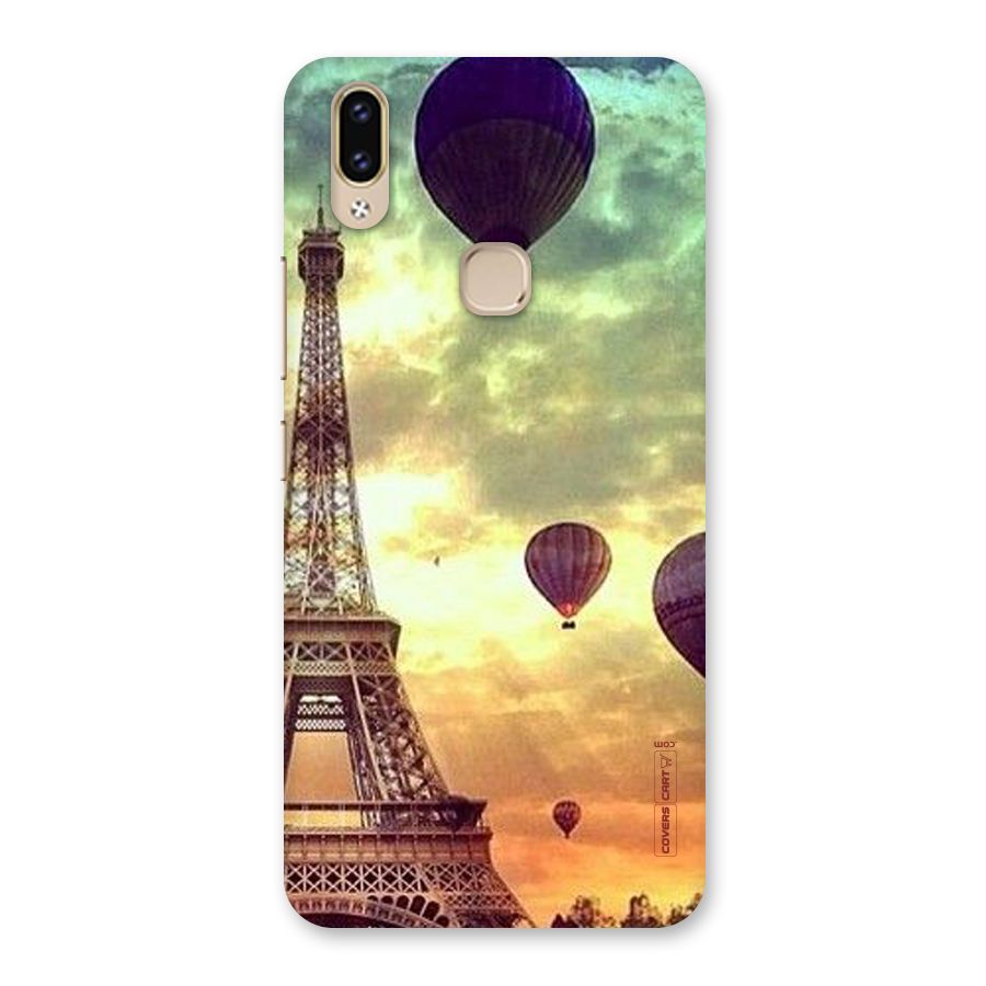 Artsy Hot Balloon And Tower Back Case for Vivo V9