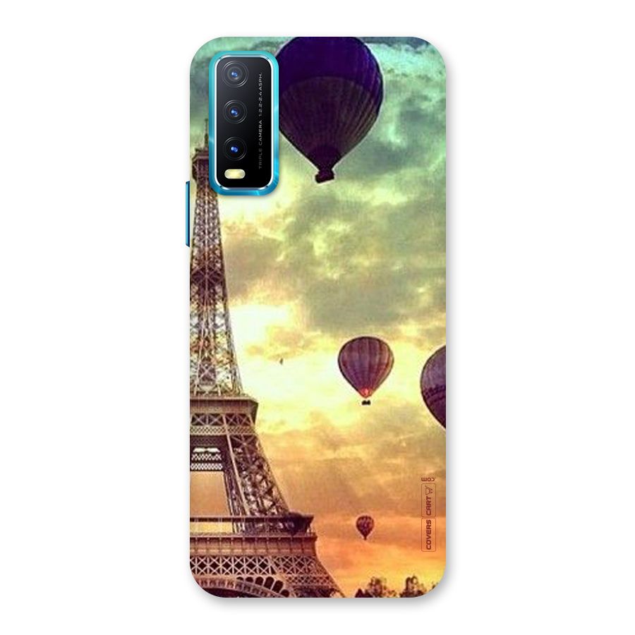 Artsy Hot Balloon And Tower Back Case for Vivo Y20