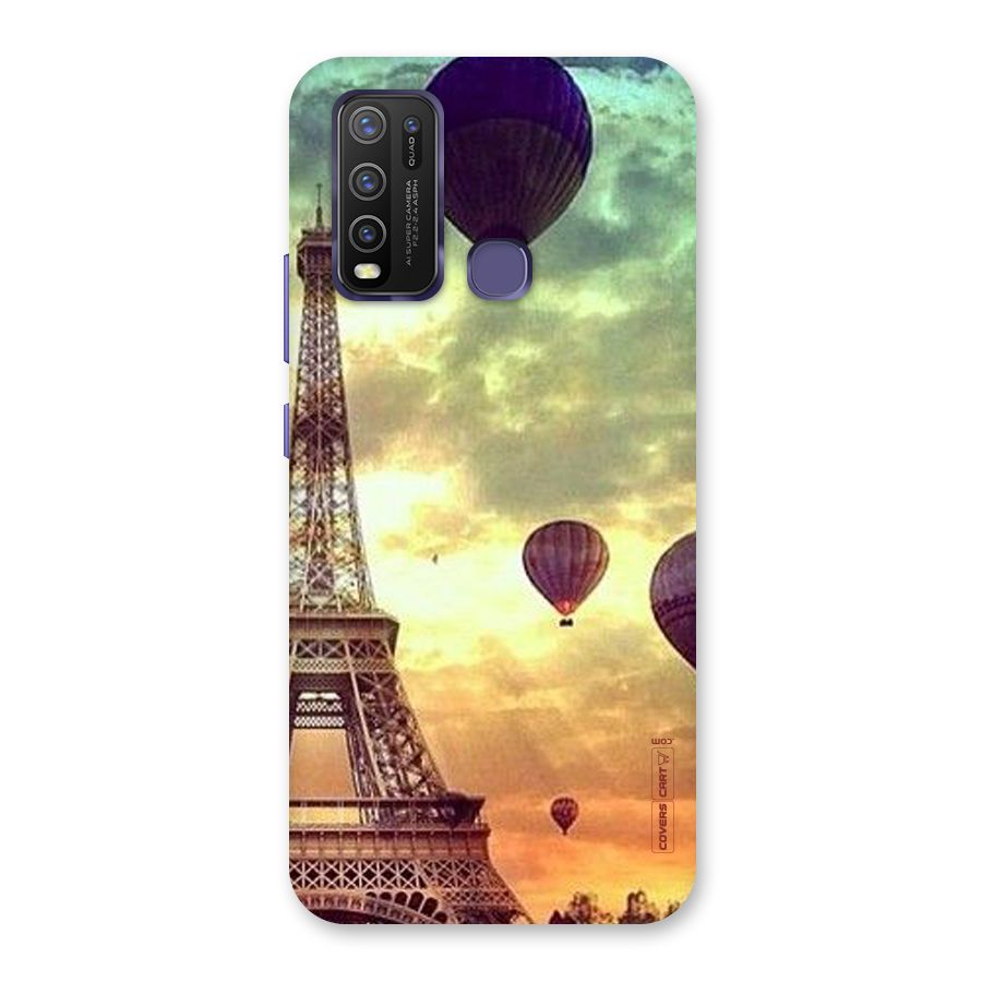 Artsy Hot Balloon And Tower Back Case for Vivo Y30