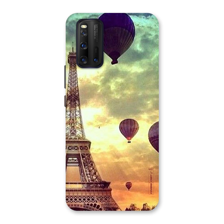 Artsy Hot Balloon And Tower Back Case for Vivo iQOO 3